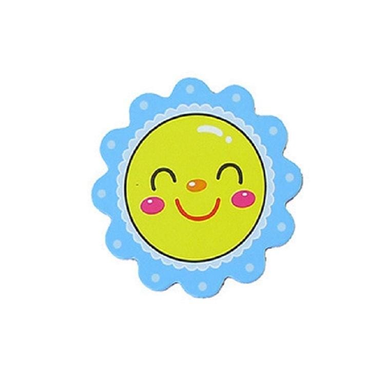 10 PCS Kindergarten tTeaching Aids Magnetic Reward Stickers Smiley Little Red Flower Refrigerator Blackboard Whiteboard Magnetic Stickers, Size:5�5cm (Blue)