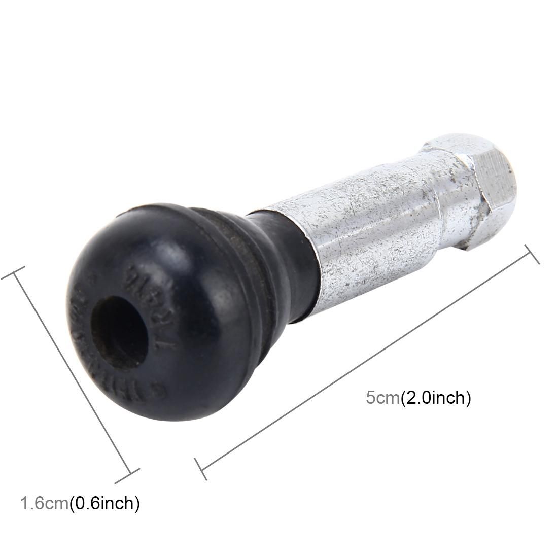 TR414 Car Motorcycle Bike Universal Copper Valve Adaptor with Rubber Cover
