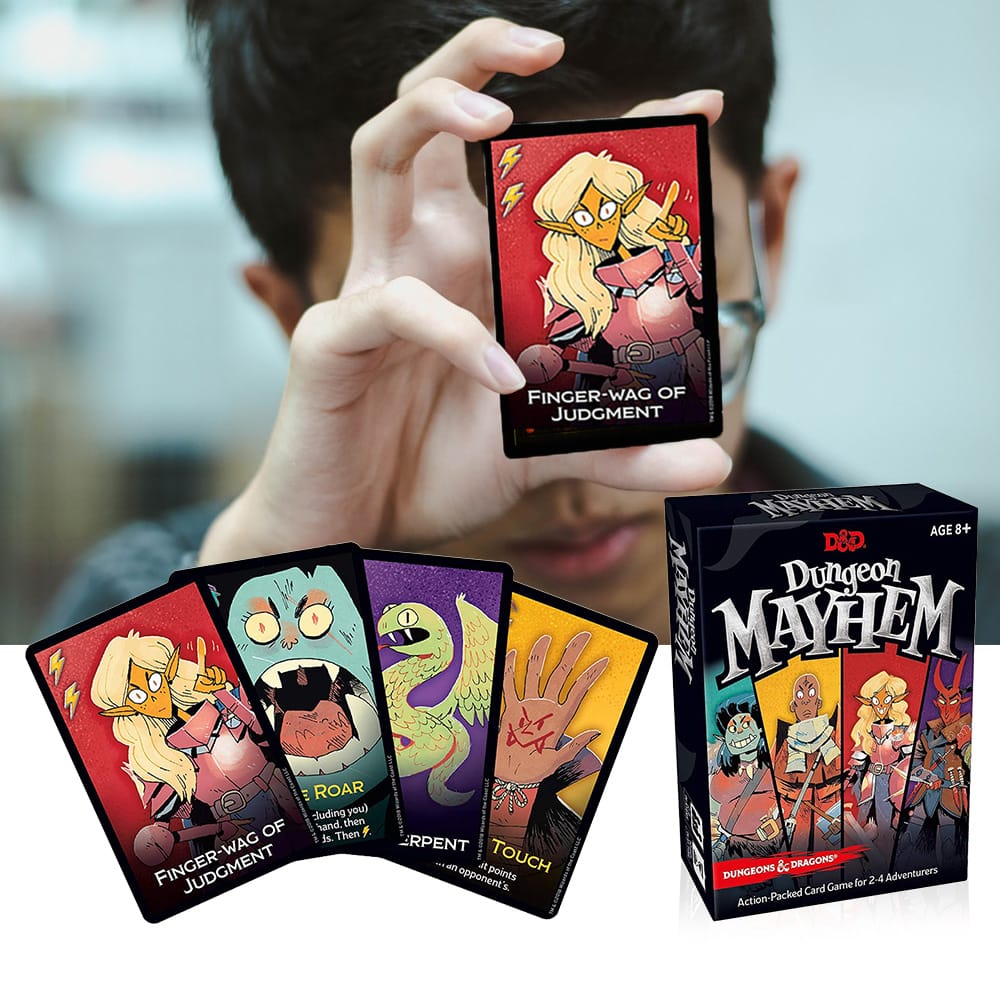 Action-packed Dungeon Mayhem Card Game Adventurer Funny - 140 Cards