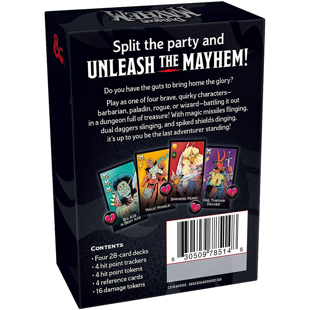 Action-packed Dungeon Mayhem Card Game Adventurer Funny - 140 Cards