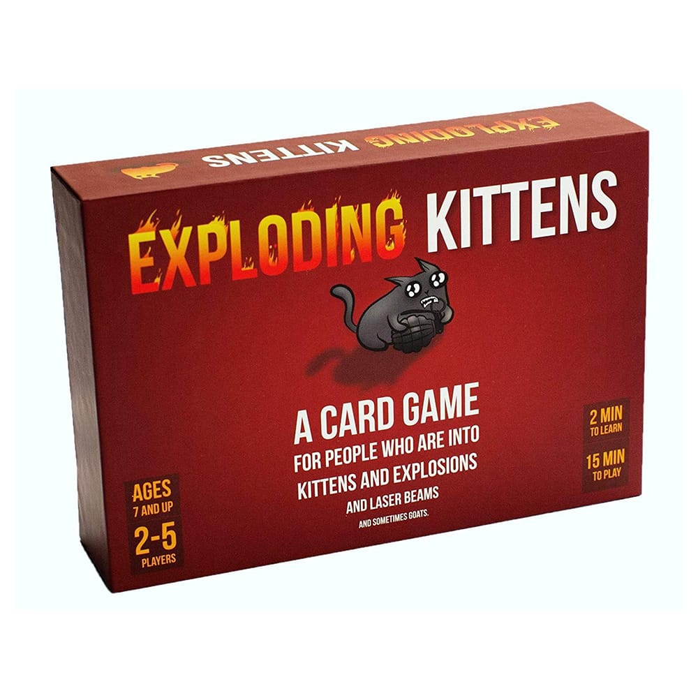 Funny Card Game Exploding K-itten Red Version Family Party - 56 Cards