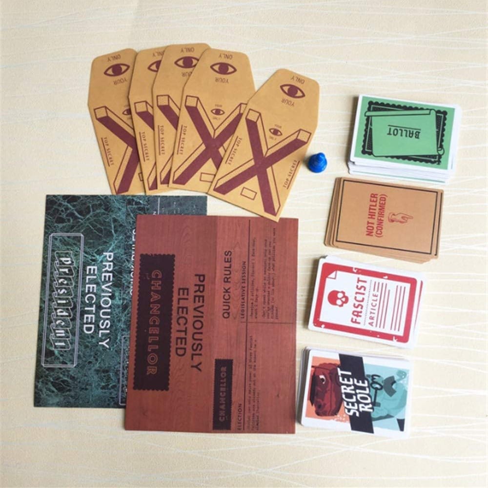 Funny Card Game Secret Hitler Yellow Box Party Game for - Yellow Box