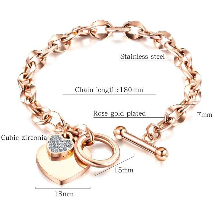 OPK 1012 Love Bracelet Diamond Hand Jewelry Ladies Bracelet, Color:Steel Color