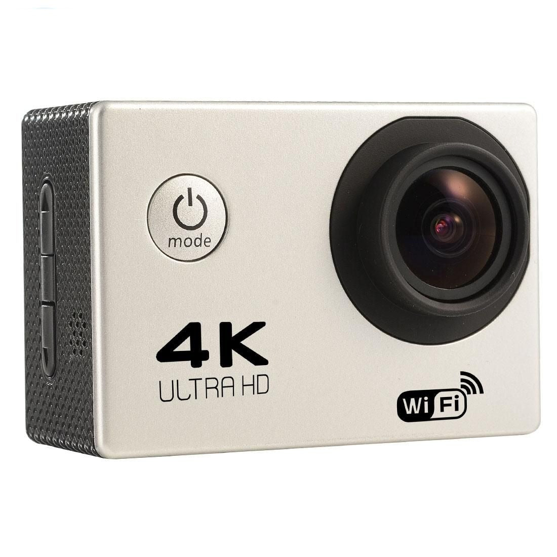 F60 2.0 inch Screen 170 Degrees Wide Angle WiFi Sport Action Camera Camcorder with Waterproof Housing Case, Support 64GB Micro SD Card (Silver)