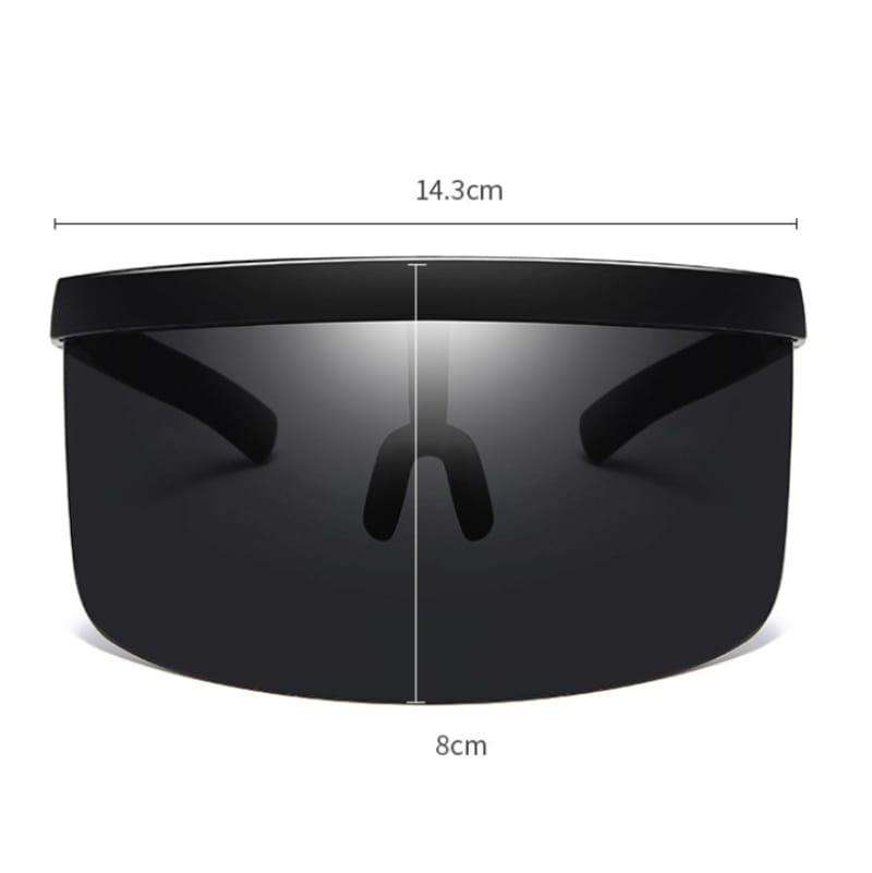 Large Frame Full Protection Outdoor Boy & Girl Sunglasses UV-proof Baby Sunglasses, Frame color: White Frame Black&Gray