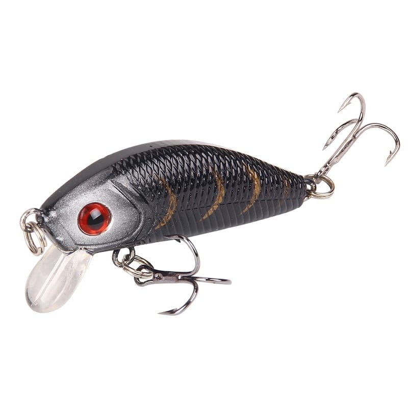 Floating Minor Fishing Bait Minor Rock Road Yat 8 Color Plastic Fishing Bait Hard Bait Fresh Water Bait 5cm/4.2g(white)