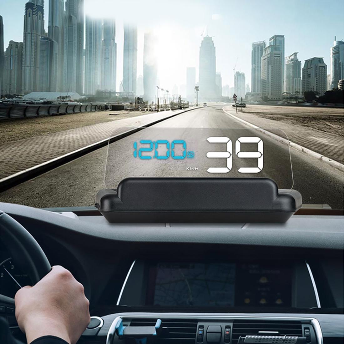 T900 Car GPS HUD Virtual HD Reflection Board Head-up Display, Speed & Driving Distance / Time Display, Over Speed & Voltage & Low Voltage Alarm, Fatigue Driving (Style2)