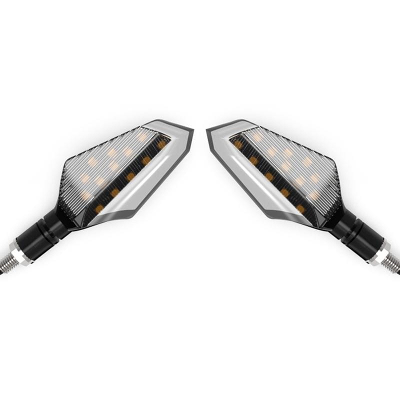 2 PCS DC 12V Motorcycle Daytime Turn Running Light (White Light)
