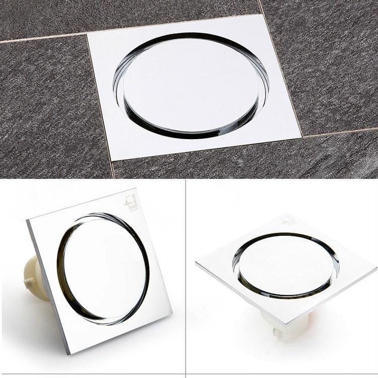 Kitchen Toilet Sewer Deodorant Anti-flooding Anti-odor Invisible Floor Drain (Bronze)