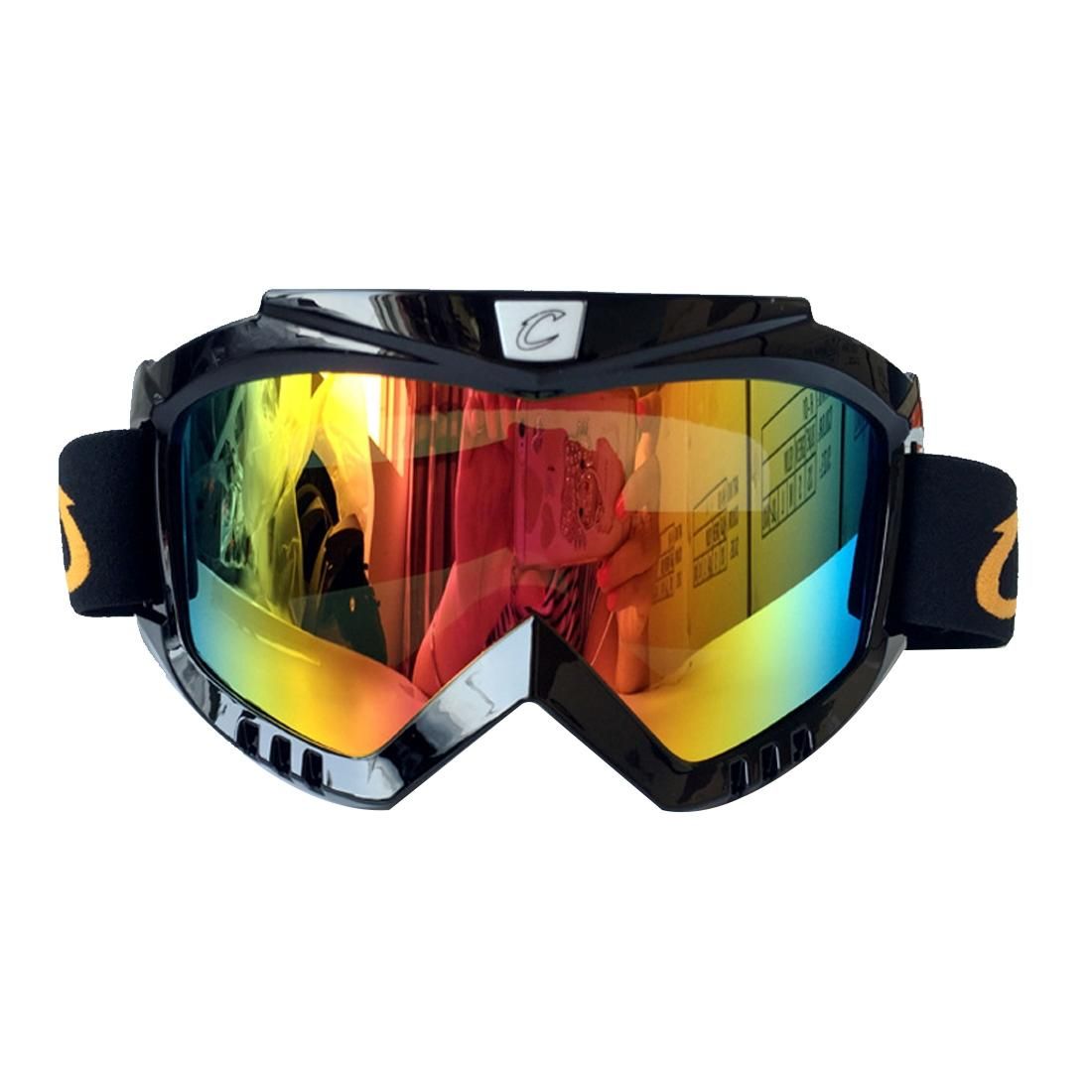 Motorcycle Helmet Riding Mask Goggles Set Outdoor Wind and Sand Resistant Off-road Harley Goggles Removable Masks (Colour)