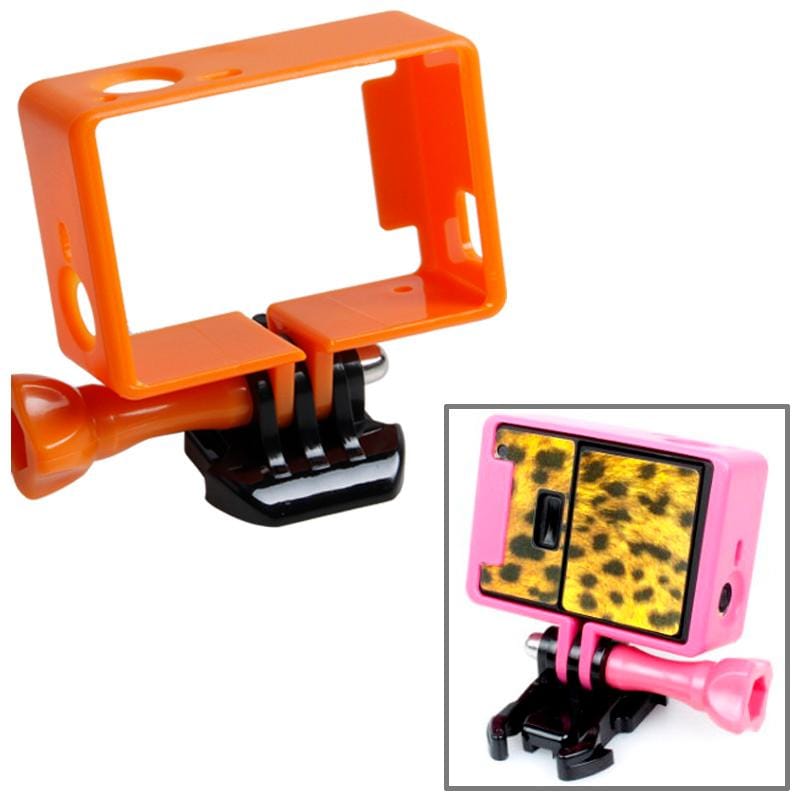 TMC High Quality Tripod Cradle Frame Mount Housing for GoPro HERO4 /3+ /3, HR191 (Orange)
