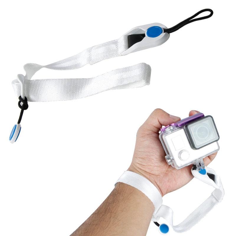 TMC CA003 Quick Release Camera Cuff Wrist Strap for GoPro  NEW HERO /HERO6   /5 /5 Session /4 Session /4 /3+ /3 /2 /1 Xiaoyi and Other Action Cameras, Max Length: 22cm (White)