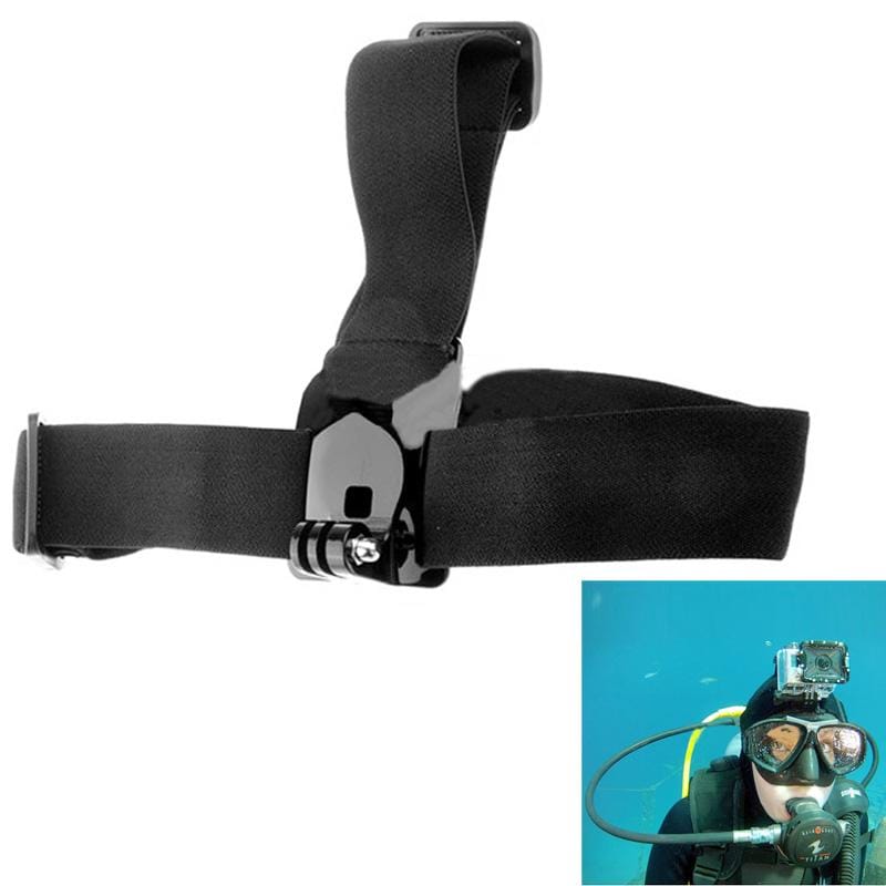 ST-24 Anti-skid Adjustable Elastic Head Strap Belt for GoPro Hero 4 / 3+ / 3 / 2 / 1 (Black)