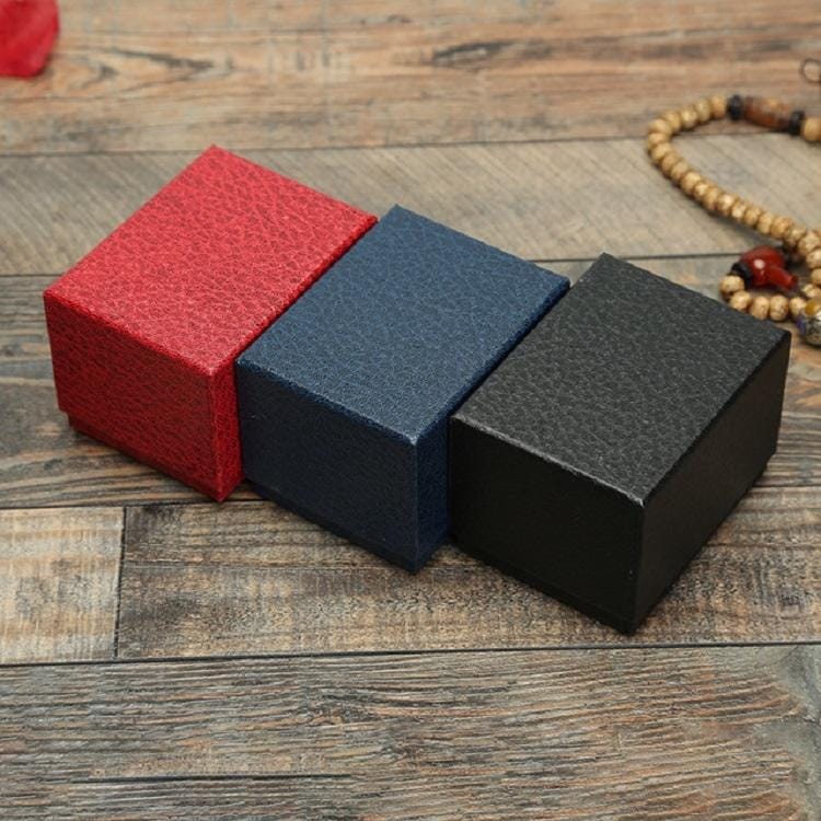 8 PCS Litchi Texture Watch Box Jewelry Gift Box Earring Necklace Jewelry Watch Packaging Box, Color:Blue