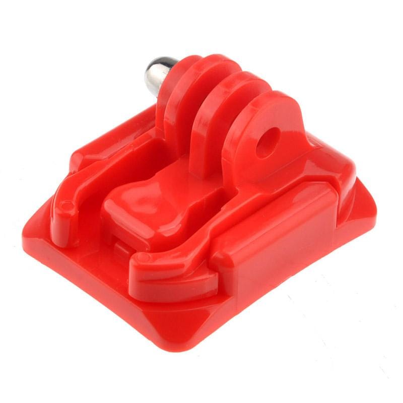 Curved Surface Mount + 3M Mount Stickers for GoPro  NEW HERO /HERO6   /5 /5 Session /4 Session /4 /3+ /3 /2 /1, Xiaoyi and Other Action Cameras (Red)