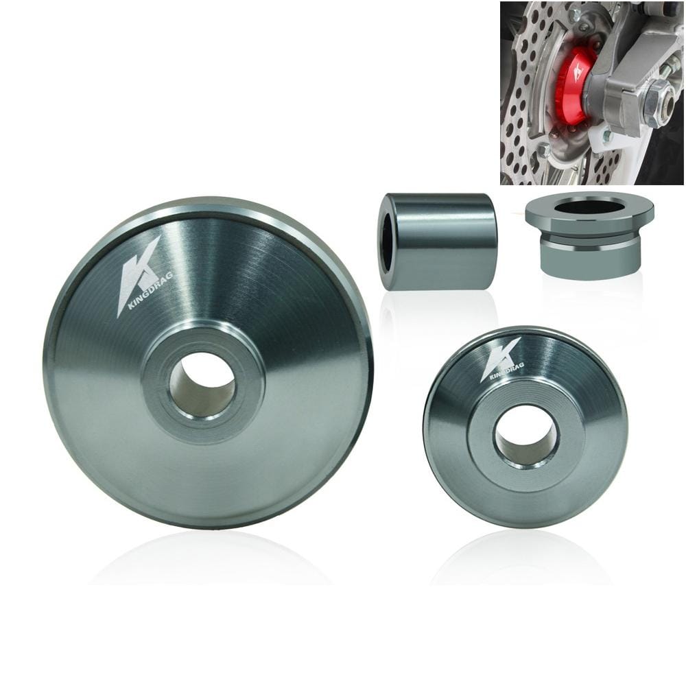4 in 1 Motorcycle Modification Accessories Aluminum Alloy Hub Cove Set (Silver Grey)