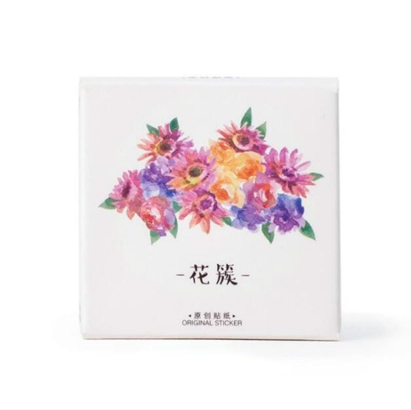 2 PCS Flower Cluster Sticker DIY Decoration