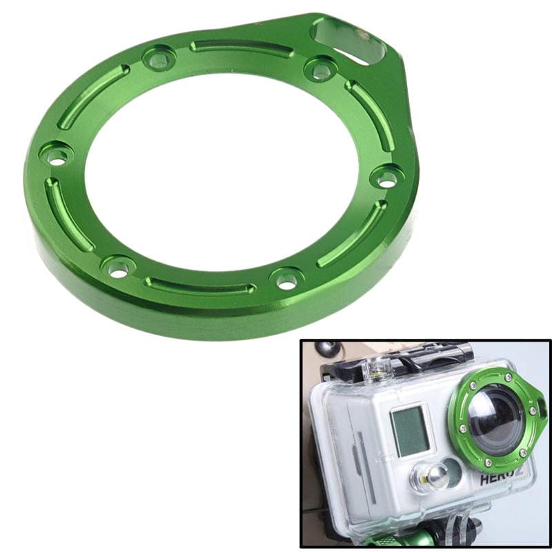 ST-43 Aluminum Lanyard Lens Ring Mount for GoPro HERO2 (Green)