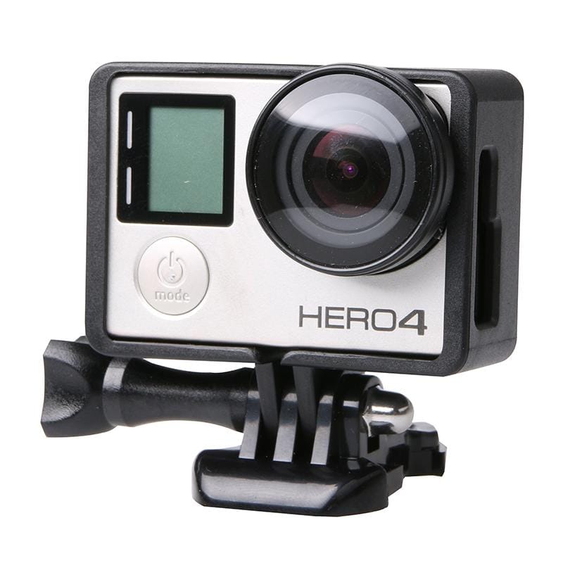 UV Lens Filter & GP71 Frame Mount Protective Shell for GoPro HERO4 /3+ /3
