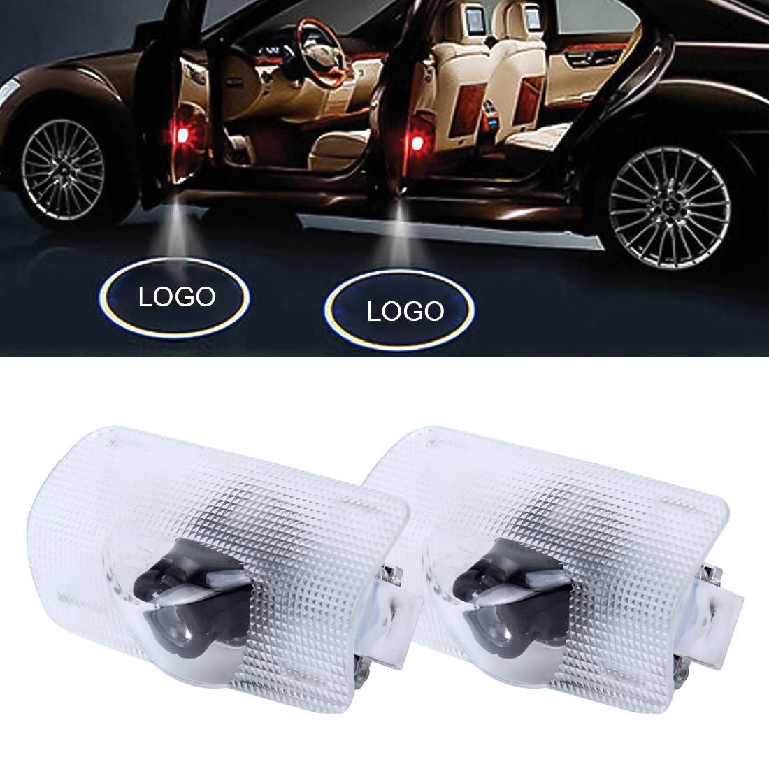 2 PCS LED Car Door Welcome Logo Light Car Brand 3D Shadow Light for Lexus LS 2007-2016
