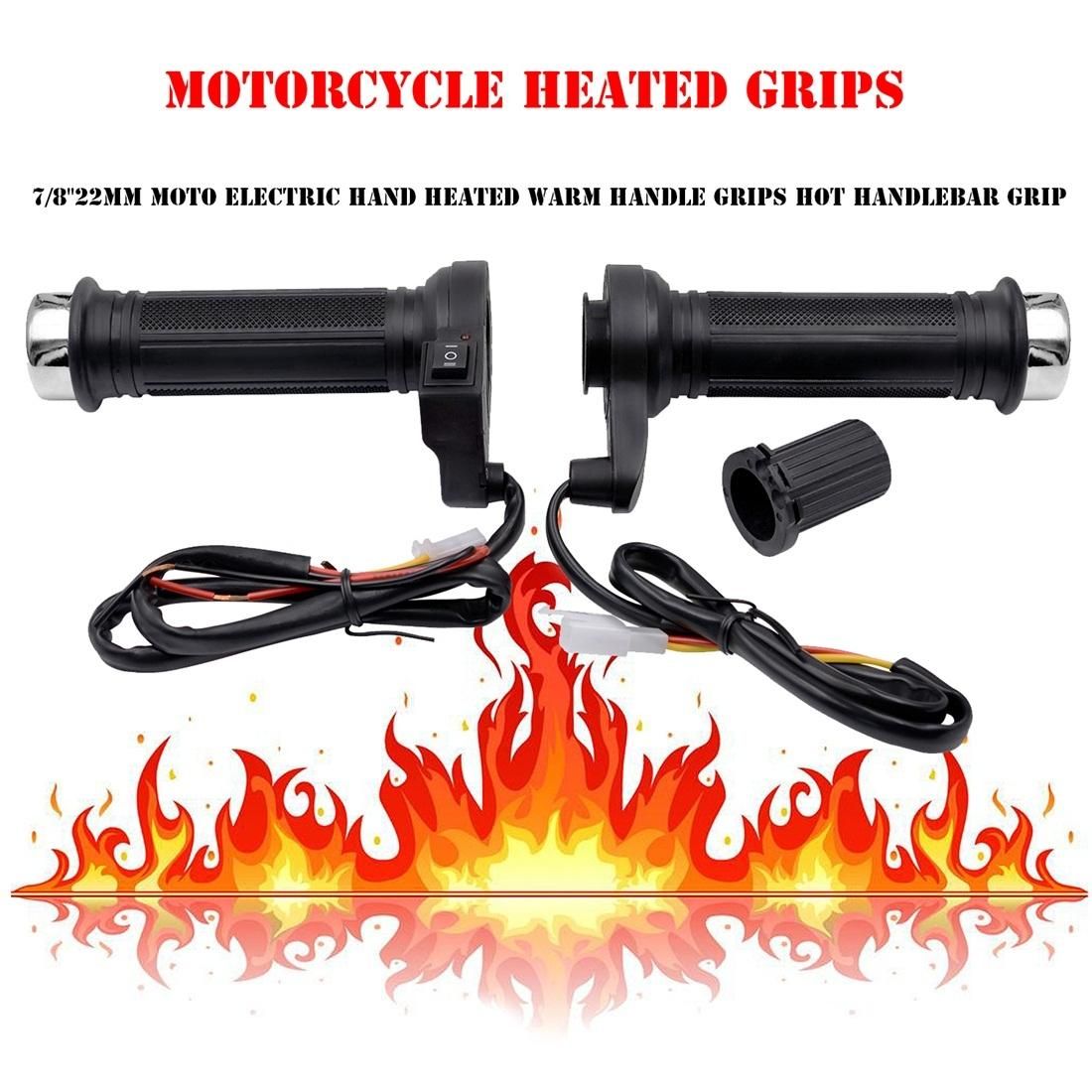 CS-392A1 Motorcycle Modified Electric Heating Hand Cover Heated Grip Handlebar