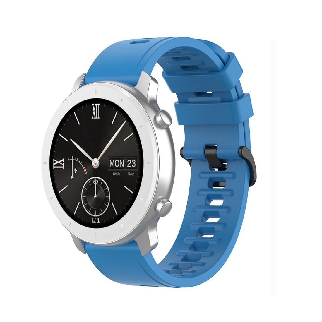 For Amazfit GTR Silicone Smart Watch Replacement Strap Wristband, Size:20mm (Sky Blue)