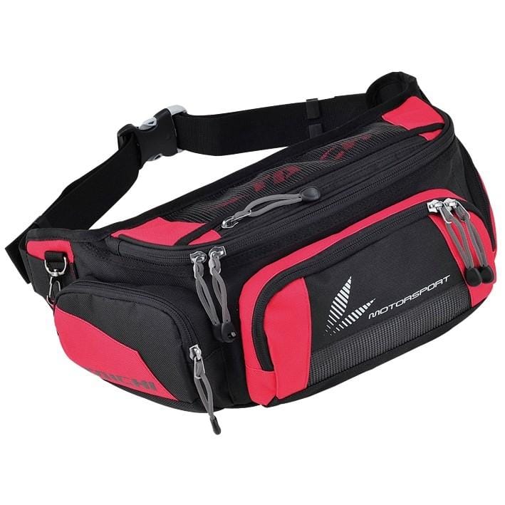 RSB 267 Motorcycle Racing Purses Pack Leg Bag Waist Belt Packs (Red)