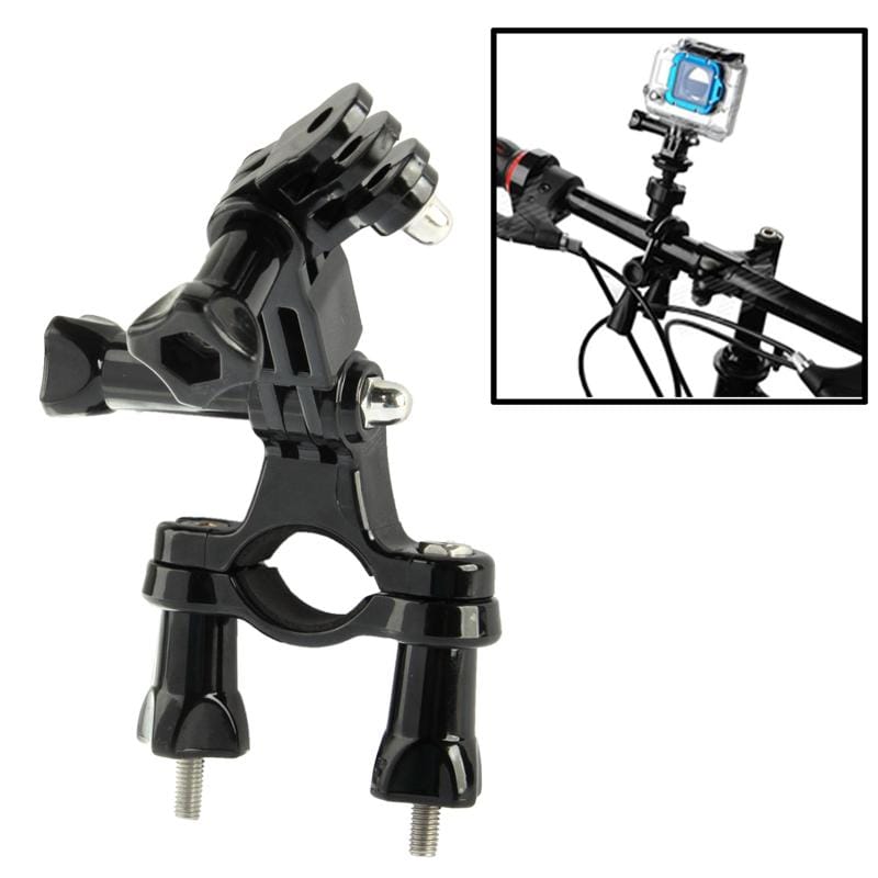 Bike Bicycle Camera Handlebar Bar Mount Holder with 3 Way Pivot Arm for GoPro  NEW HERO /HERO6   /5 Session /5 /4 Session /4 /3+ /3 /2 /1, Xiaoyi Sport Cameras (Black)