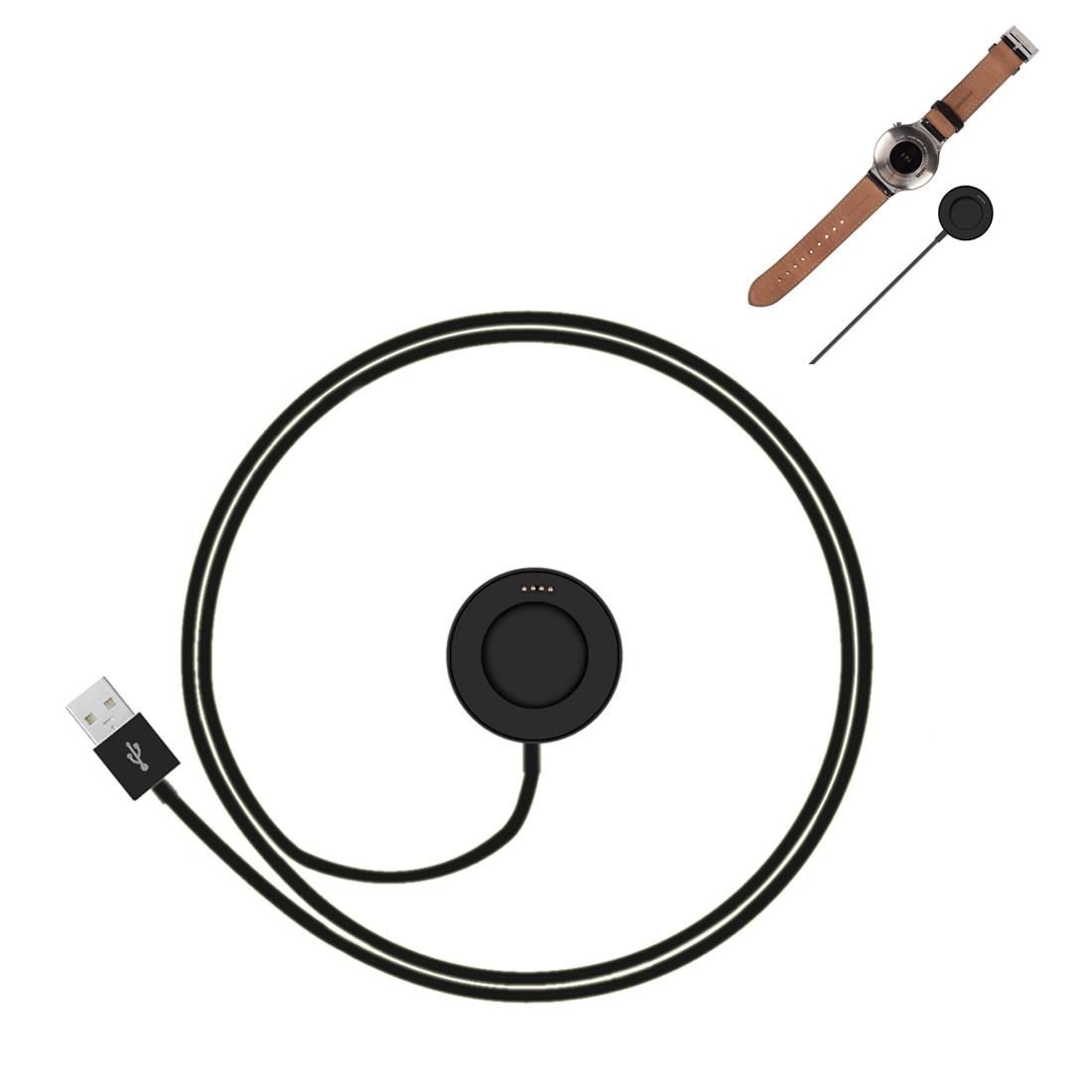 For Huawei Watch Charging Cradle Dock Charger with USB cable, Got CE / FCC Certification (Black)