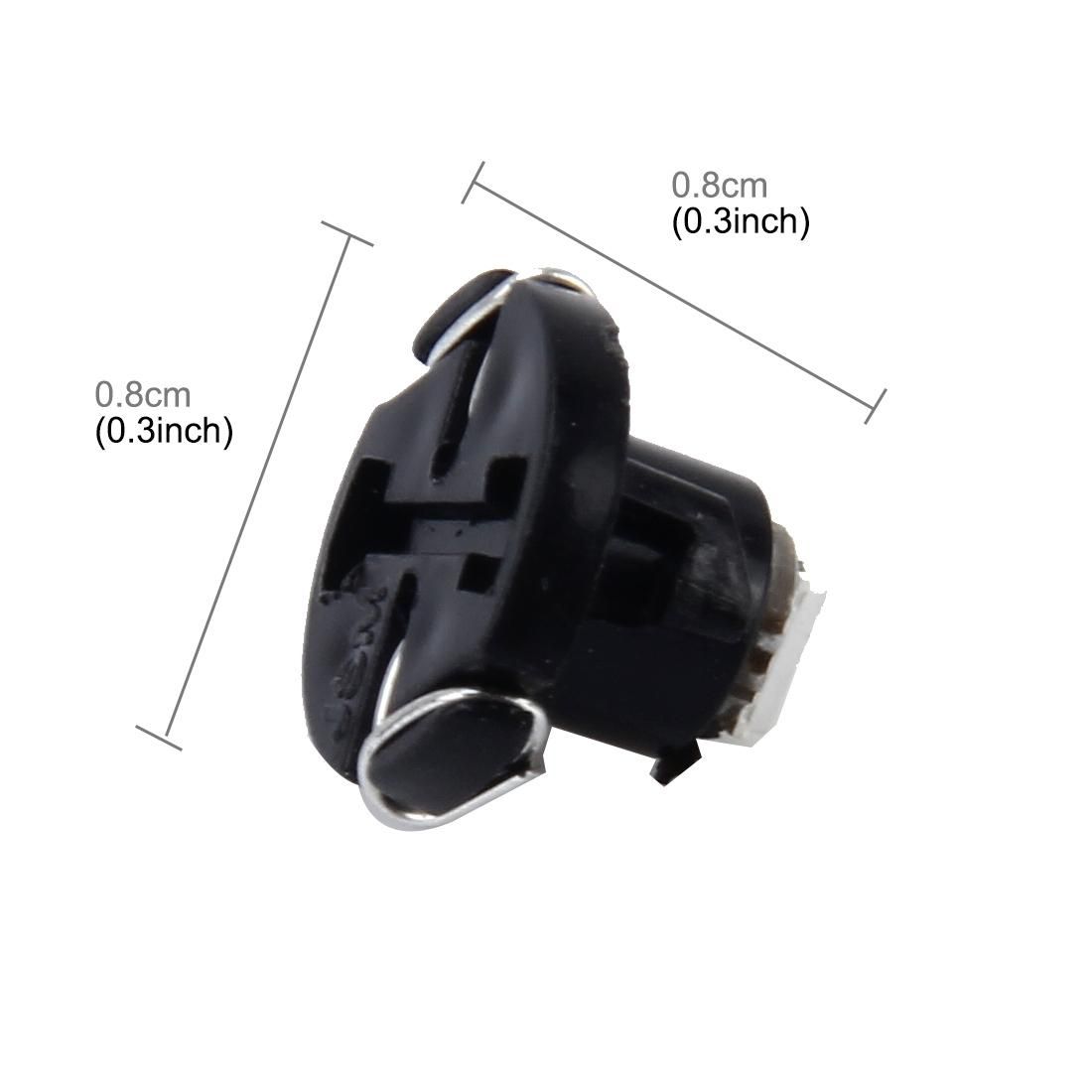 10 PCS 0.5W T4.2 Wedge Instrument Panel LED Light Dashboard Gauge Cluster Indicator Lamp Bulb (White Light)