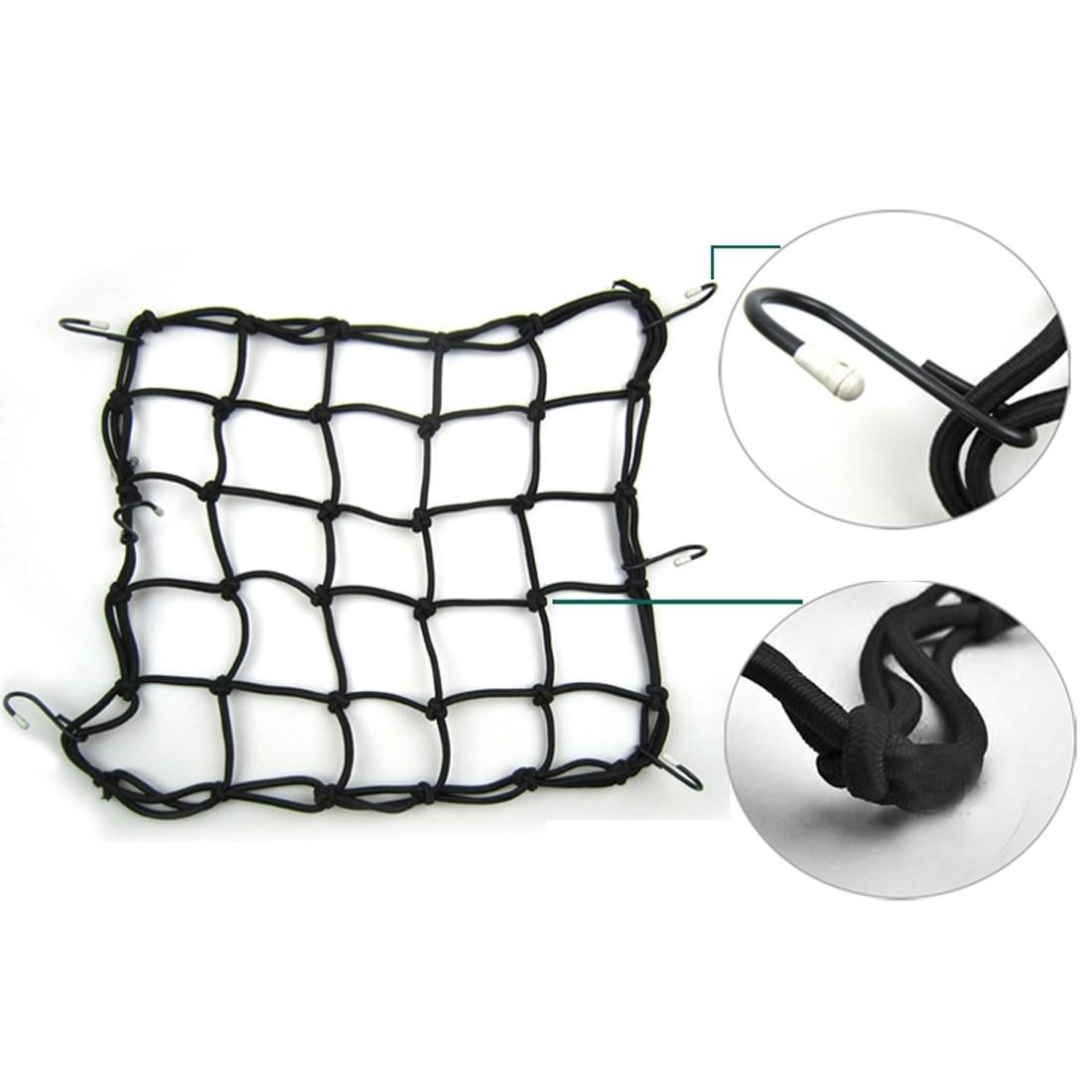 Motorcycle Nylon Fix Net with 6 Hooks, Size:30�30cm