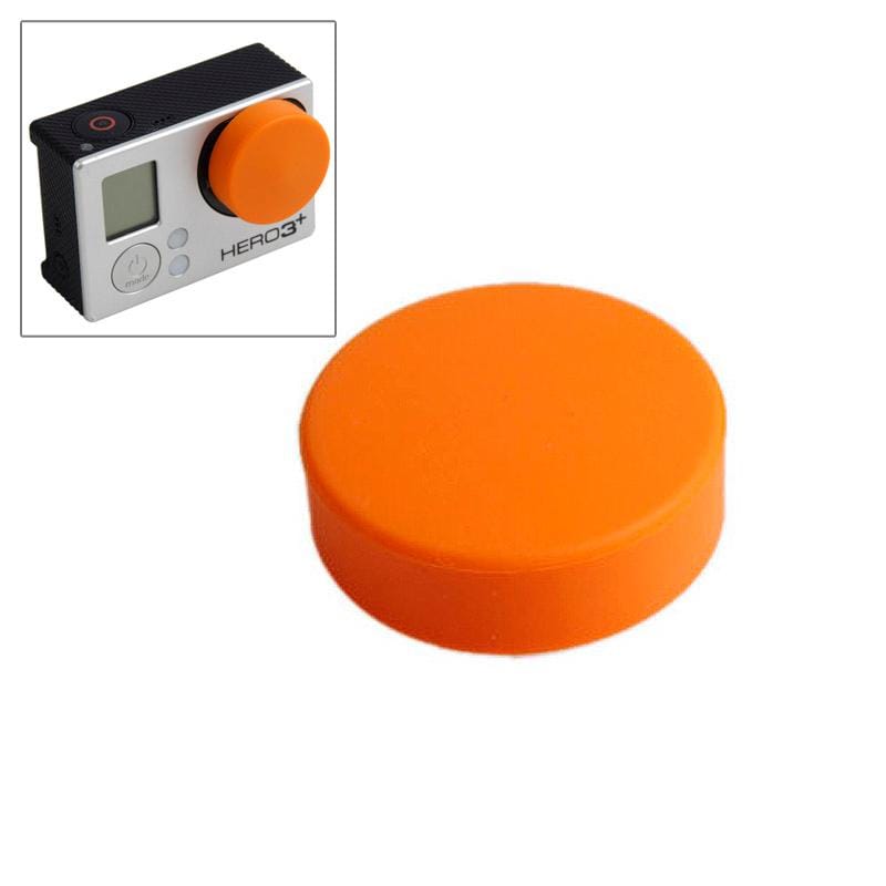 TMC Round Shape Silicone Cap for GoPro Hero 4 / 3+ (Orange)