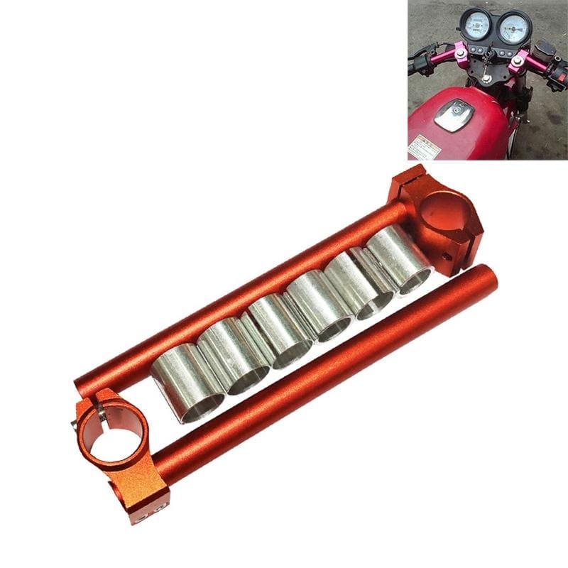 Motorcycle Modification Accessories CNC Handle Bar Grips Set (Orange)