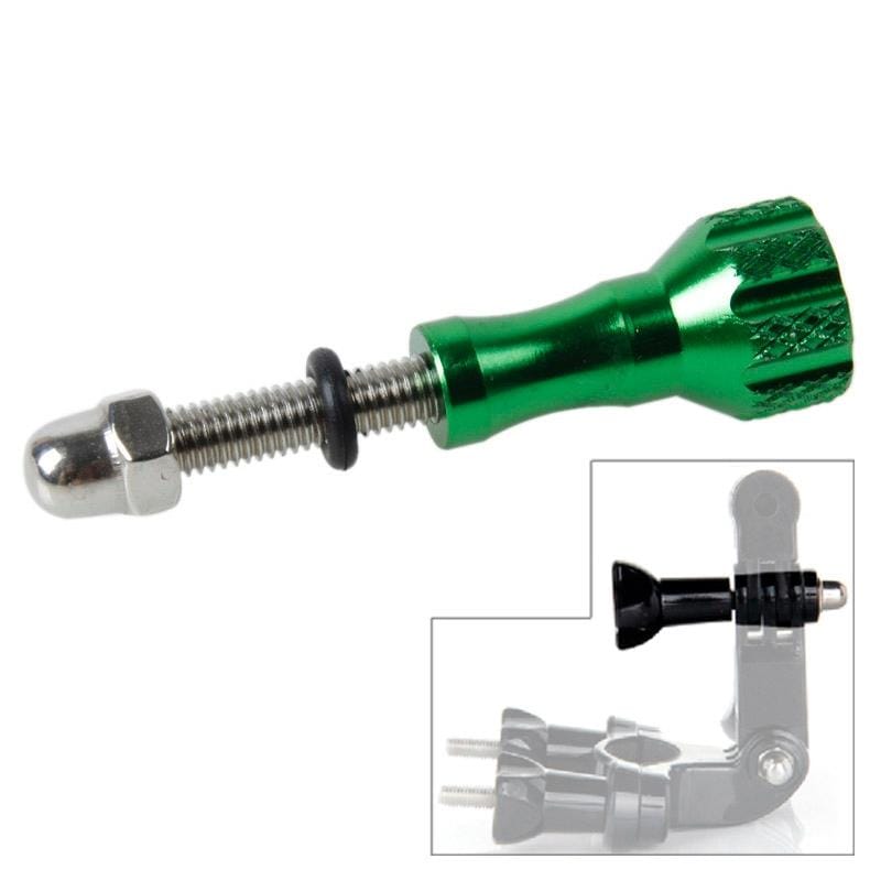 TMC Aluminum Mini Thumb Knob Stainless Bolt Screw for GoPro  NEW HERO /HERO6   /5 /5 Session /4 Session /4 /3+ /3 /2 /1, Xiaoyi and Other Action Cameras, Length: 5cm (Green)