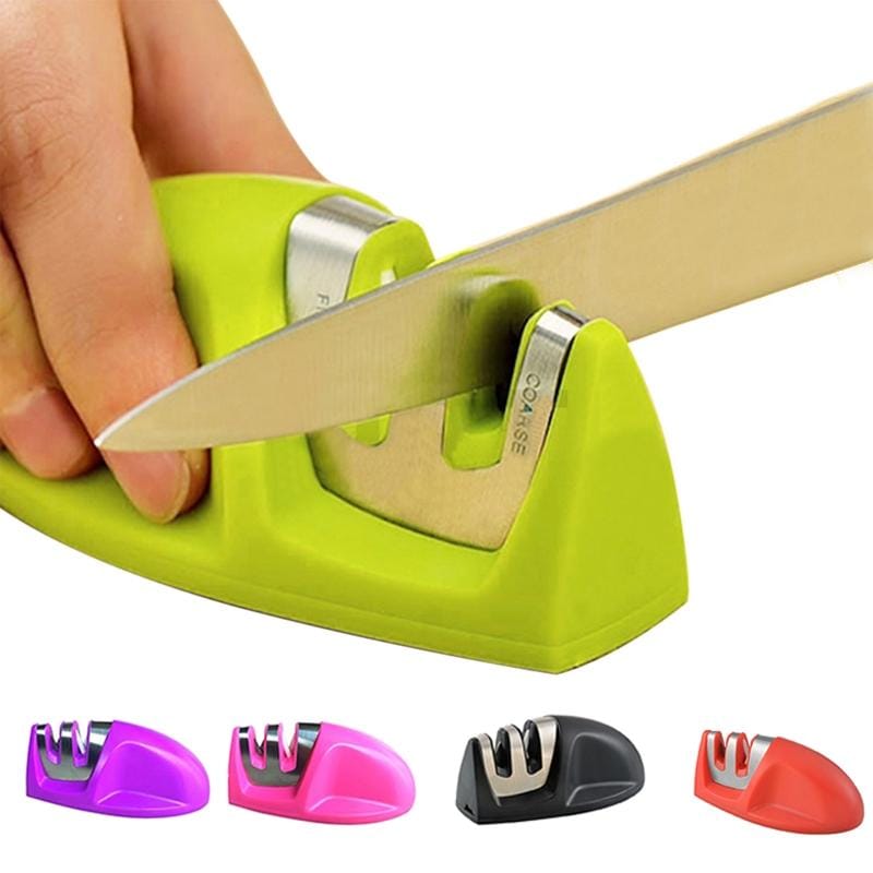 2 PCS Multifunctional Fast Sharpening Stone For Household Two-Stage Sharpener (Red)