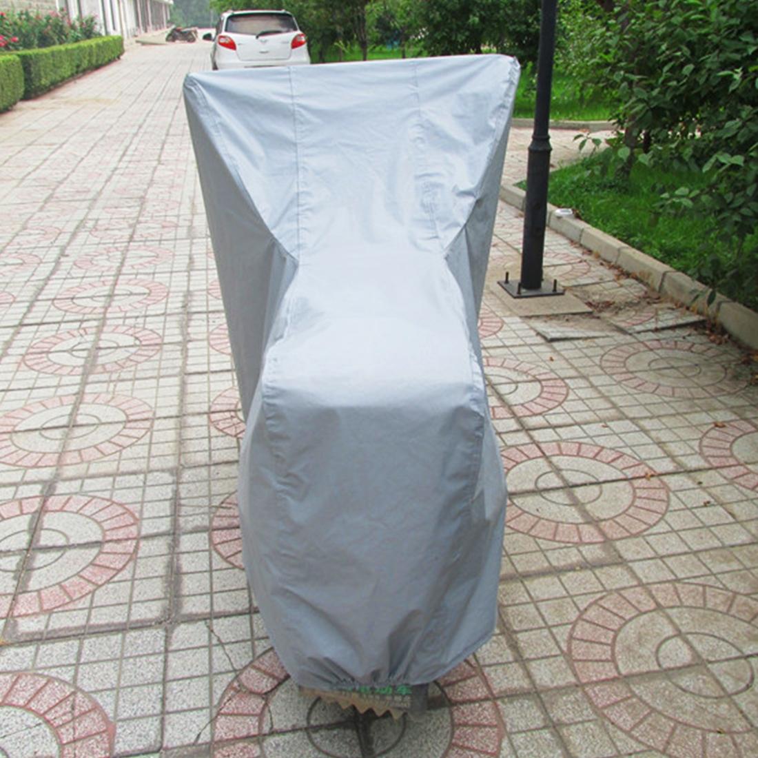 Outdoor Universal Anti-Dust Sunscreen Waterproof Electric Bike And Bike Aluminum Film Flocking Cover with Warning Strips, Fits Bike up to 1.7m in Length, Size: 183x89x122cm