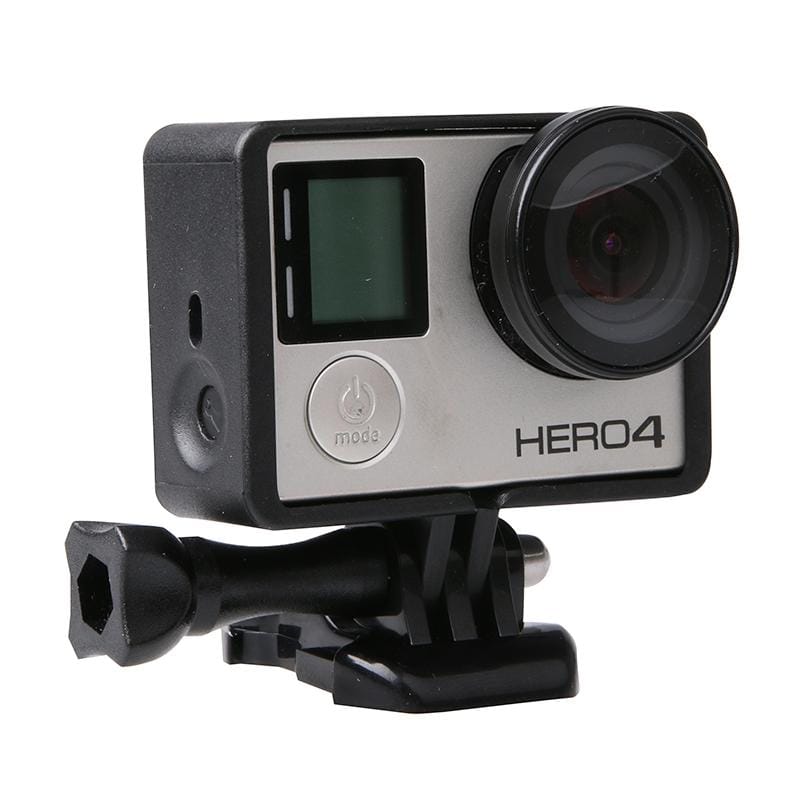 UV Lens Filter & GP71 Frame Mount Protective Shell for GoPro HERO4 /3+ /3