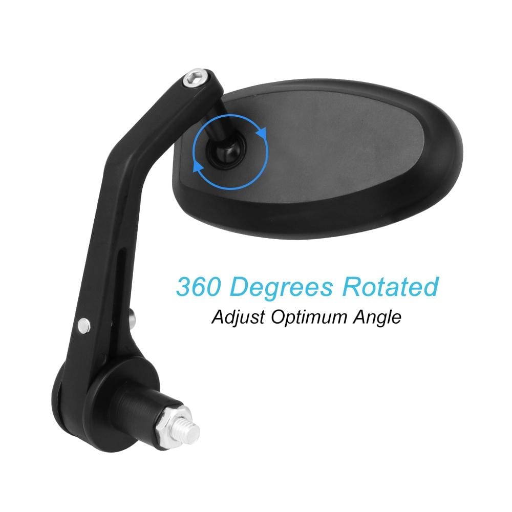 Motorcycle 7/8 inch Handle Bar End Rear View Mirrors