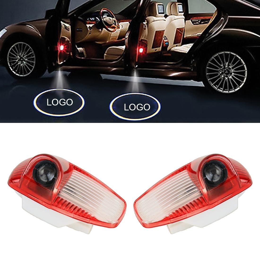 2 PCS Car Door Logo Light Brand Shadow Lights Courtesy Lamp for Porsche