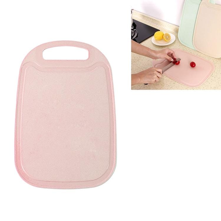 Kitchen Household Cutting Vegetables Complementary Food Rectangular Simple Trumpet Cut Fruit Cutting Board (Pink)