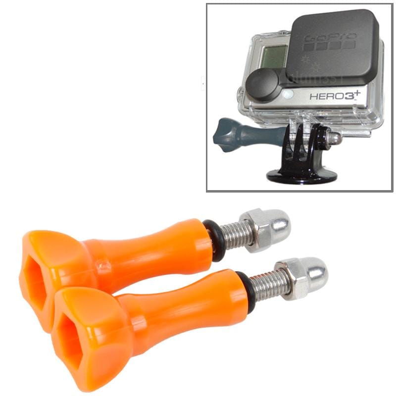 2 PCS TMC HR171 Plastic 5.5cm Thumb Screw for GoPro HERO4 /3+ /3 /2 Cameras (Orange)