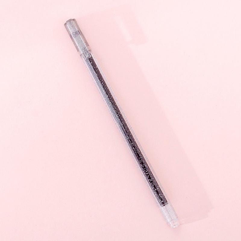 3 PCS Simple Flash Color Student Writing Neutral 0.5mm Hand Account Marker (Black)