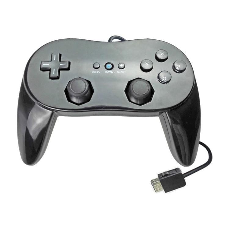 Classic Wired Game Controller Gaming Remote For Nintendo Wii (Black)