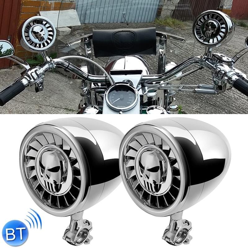 SPK500 600W Multi-functional Motorcycle Bluetooth Modified Audio Amplifier, Support FM & Wired Control (Silver)