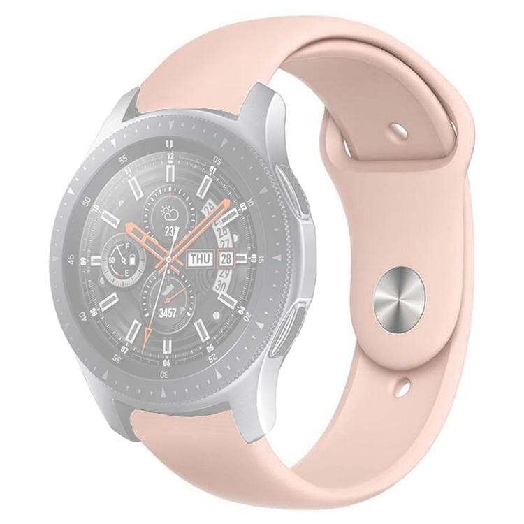 Monochrome Silicone Strap for Apply Samsung Galaxy Watch Active 20mm (Pink Sand)
