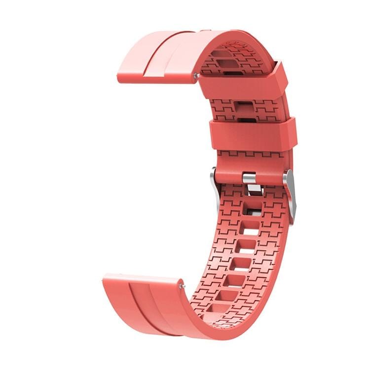 Suitable For Xiaomi Haylou Solar Watch Silicone Strap Length: 21cm (pink)