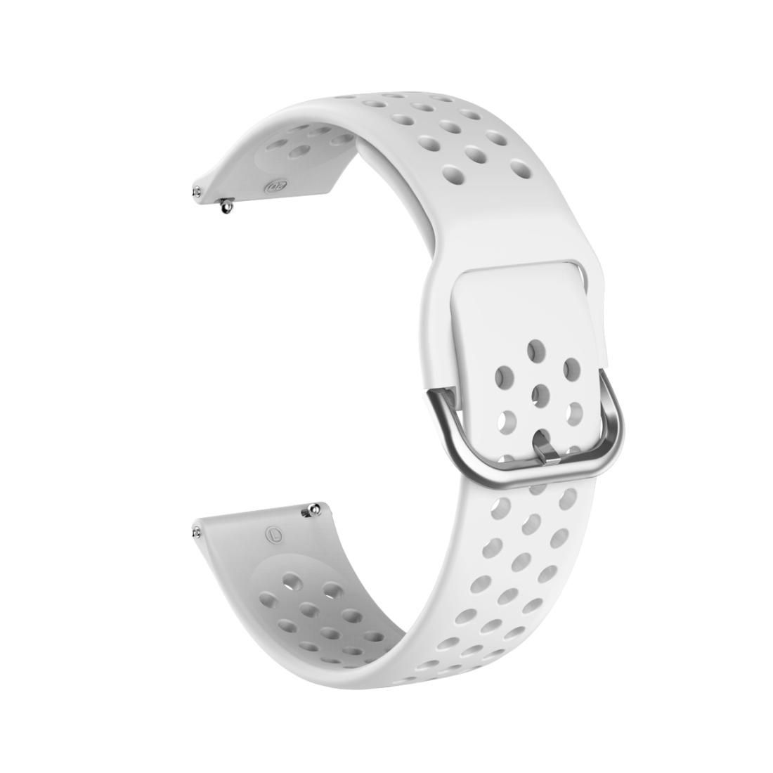 22mm For Huawei watch GT2e/GT/GT2 46MM Breathable Porous Strap with Inner Buckle (White)