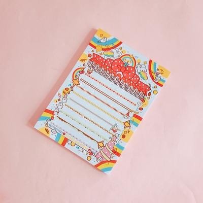 2 PCS Cute Cartoon Bread Bunny Note Book Hand Memo Material Notes Can Tear Memo Portable Notepad, Pages:80? (Birthday Rabbit)