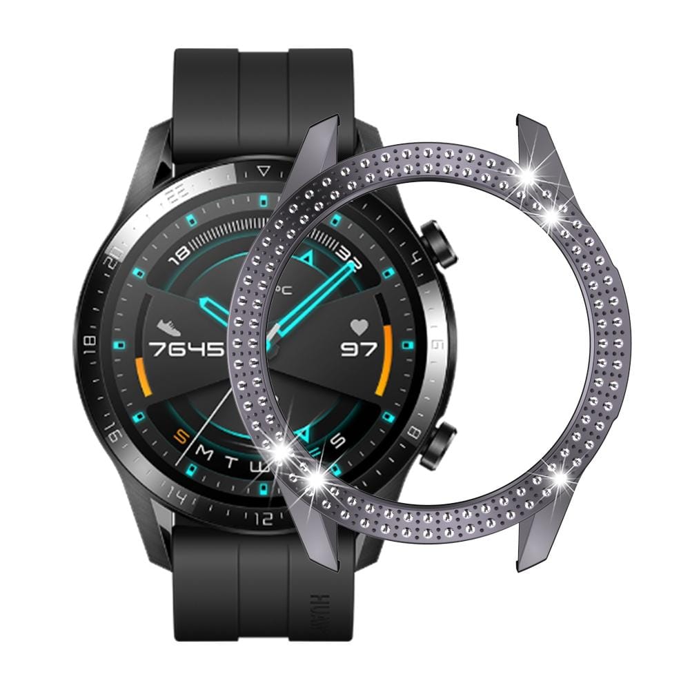 For Huawei GT2 46mm PC Double Row Diamond Watch Case (Gray)