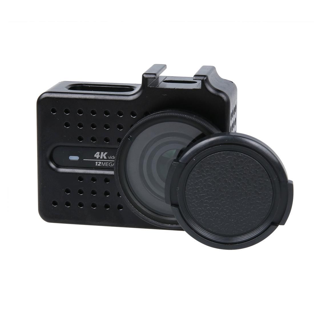 CNC Aluminum Alloy Housing Protective Case with UV Filter & Lens Protective Cap for Xiaomi Xiaoyi Yi II 4K Sport Action Camera (Red)